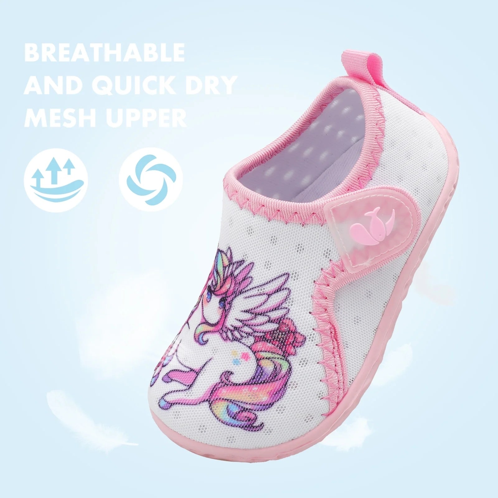 Baby Whitepink unicorn Water shoe B