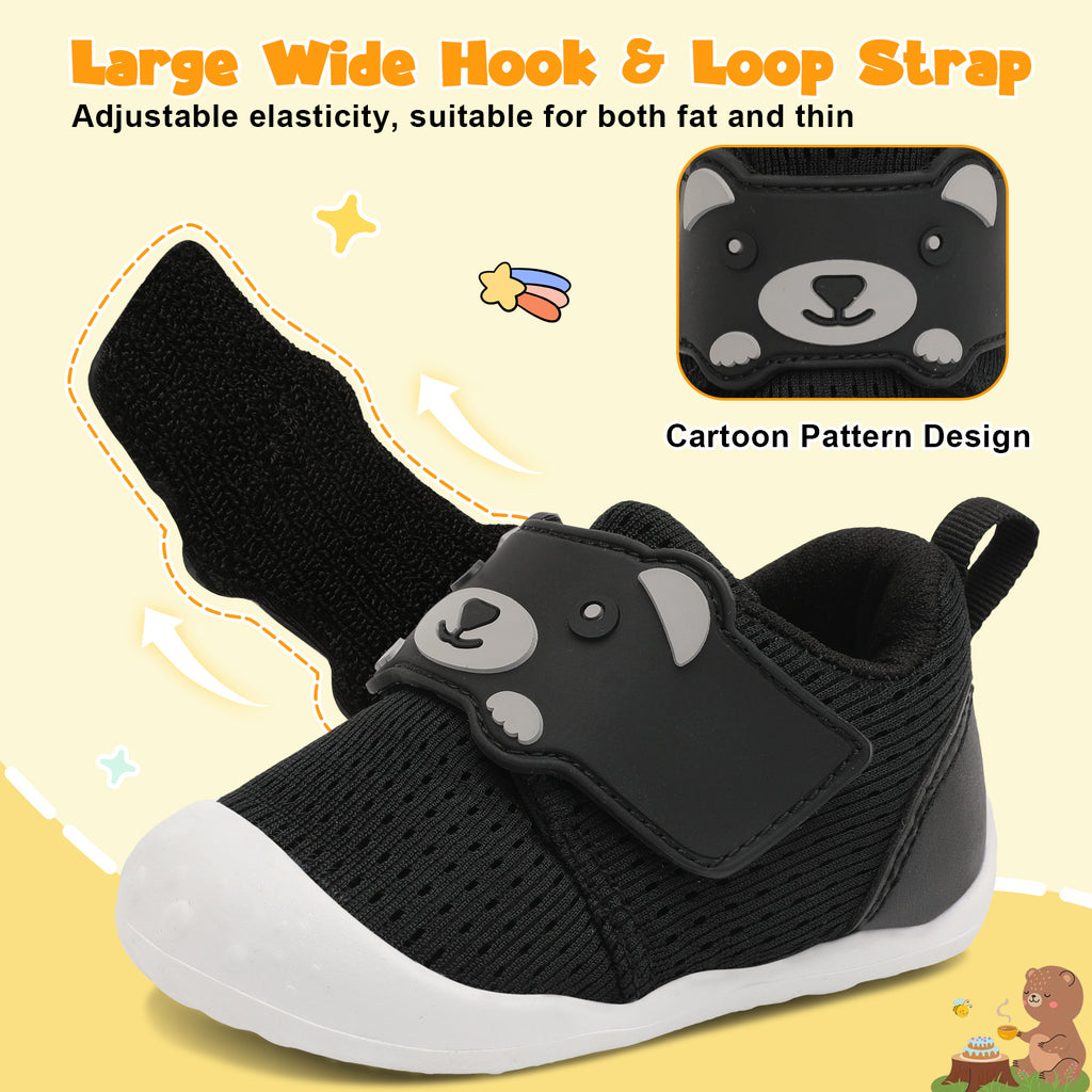 Baby Black Running Shoes