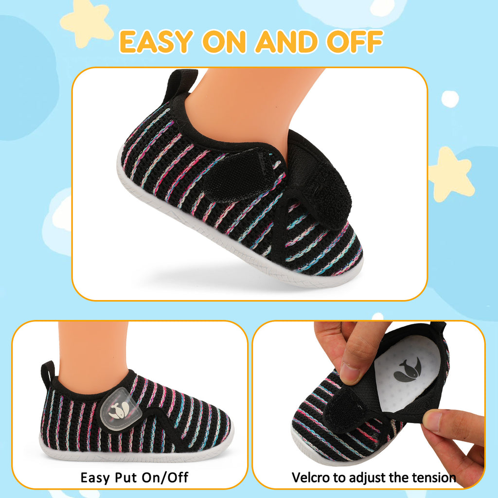 Baby BlackColorful Walk shoe F