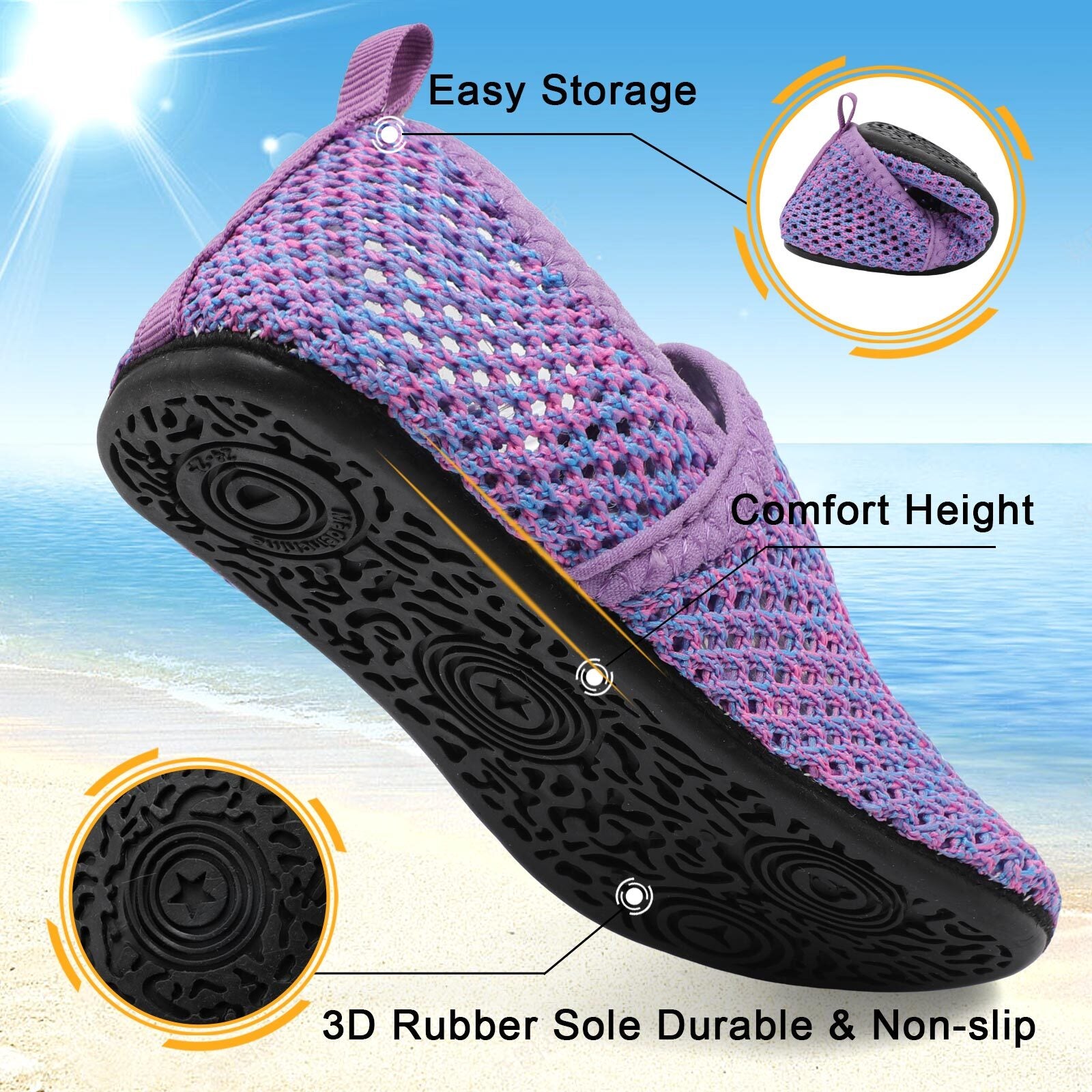 Kid MeshPurple Water shoe B