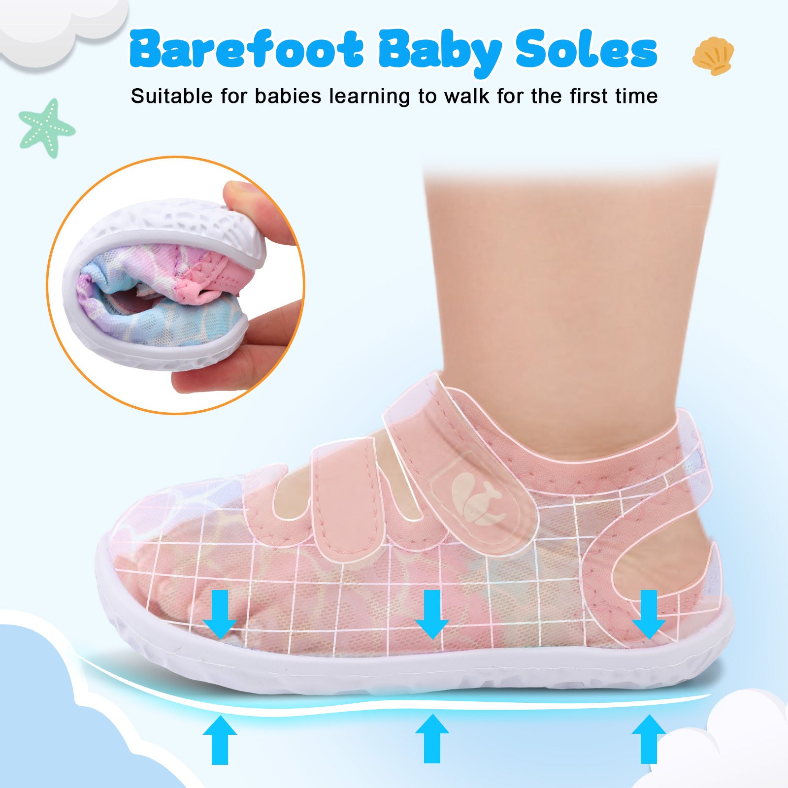 Baby Pink Scales Water shoe B