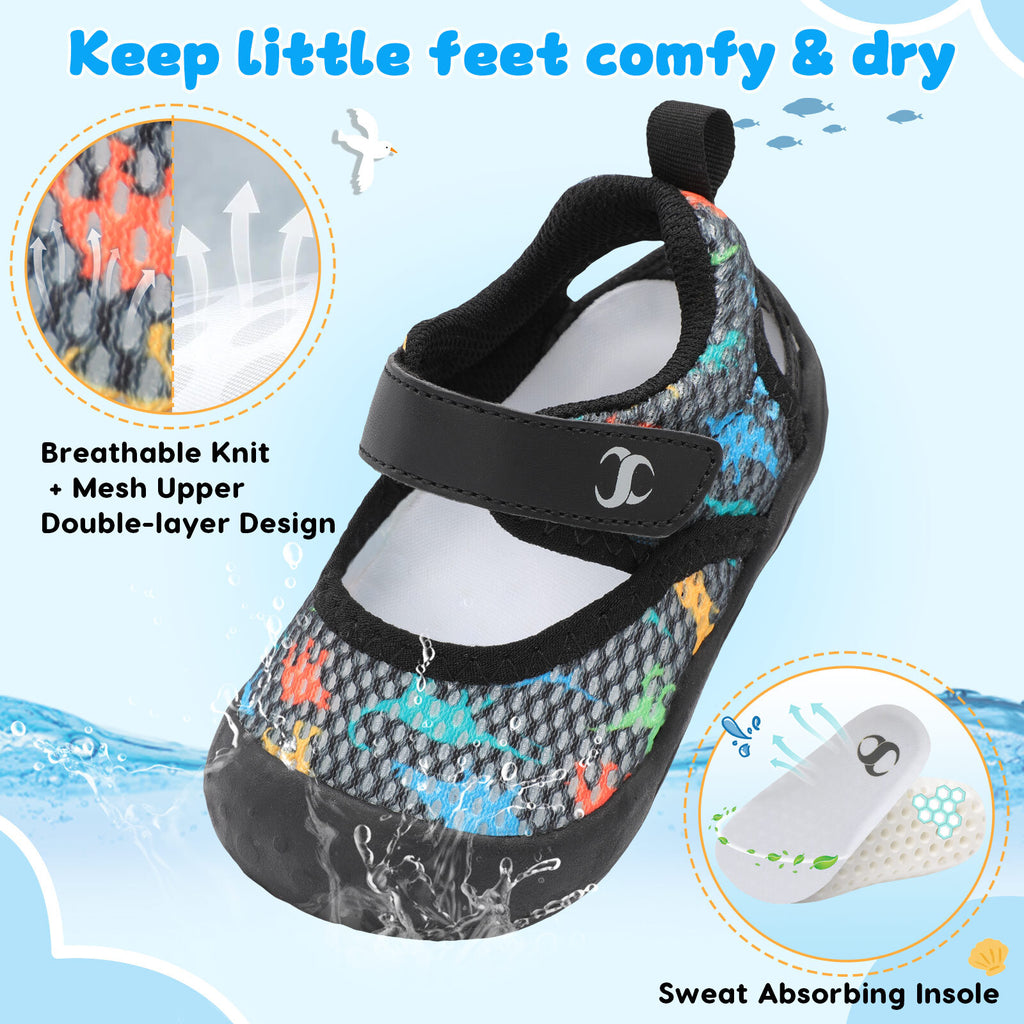 Baby BlackDinosaur Water shoe A
