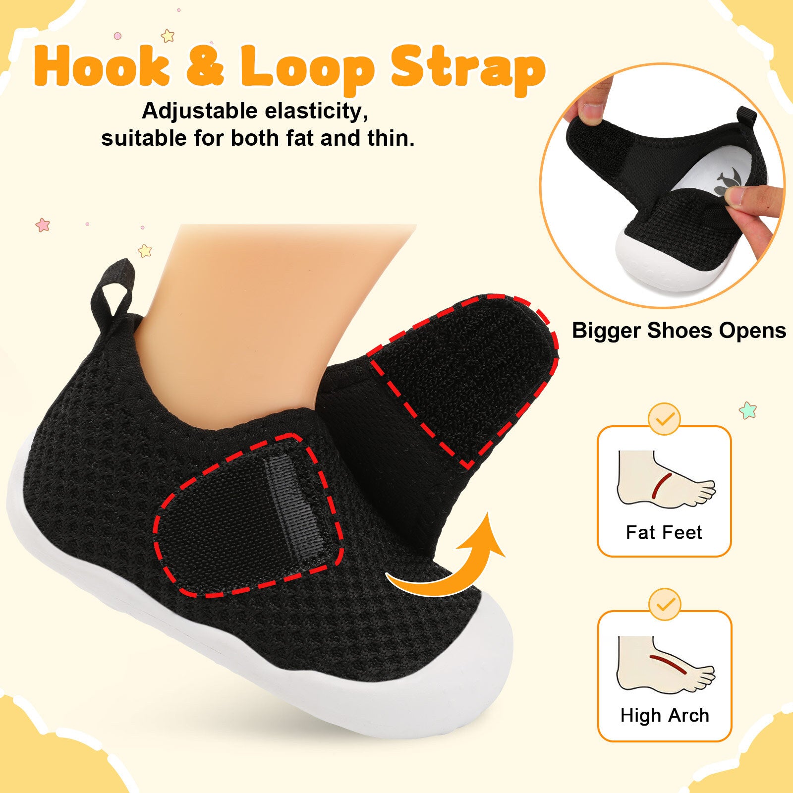 Baby Black Walk shoe 24Q2DA1707