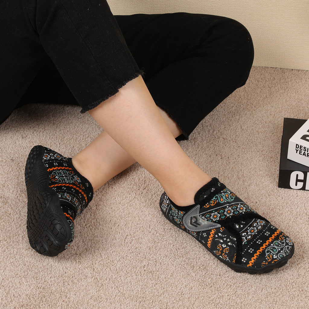 Women Black Bohemia House Shoes A