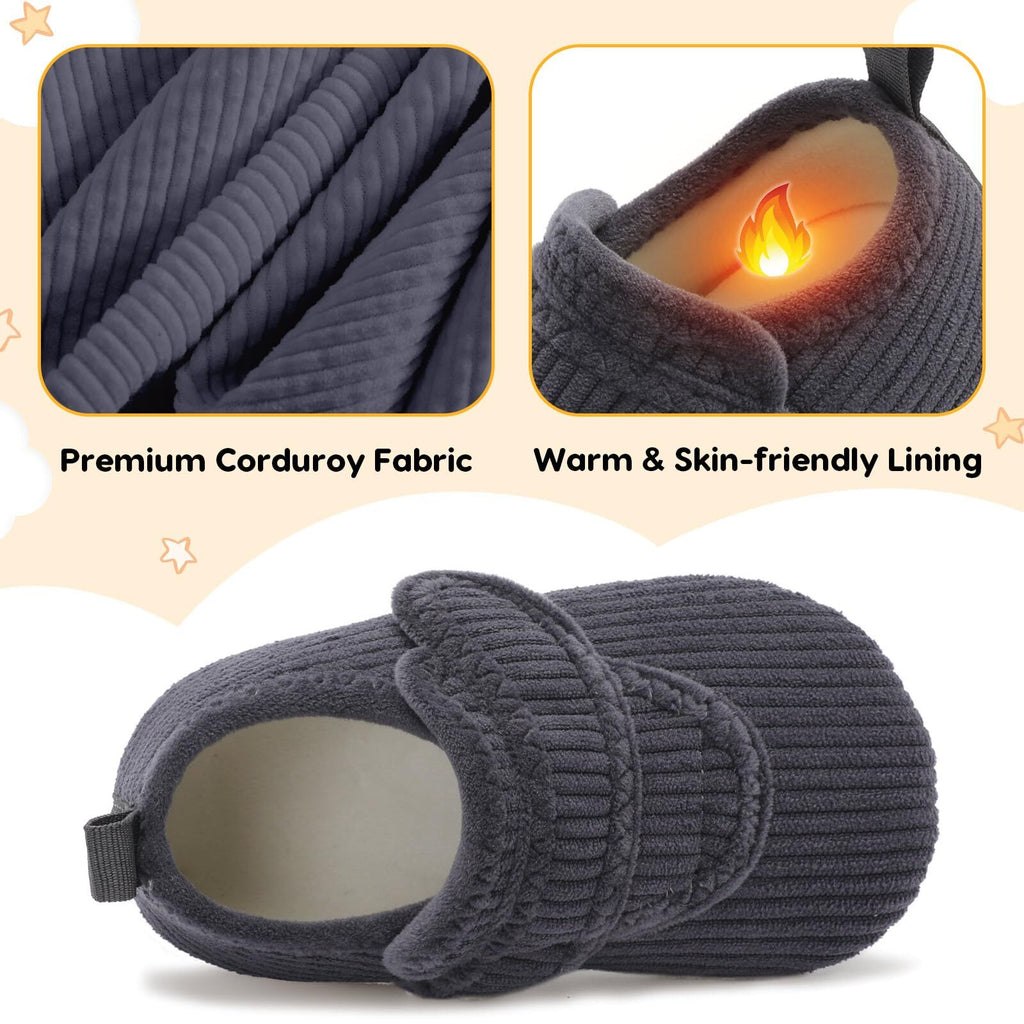 Kid DarkGrey Slipper A