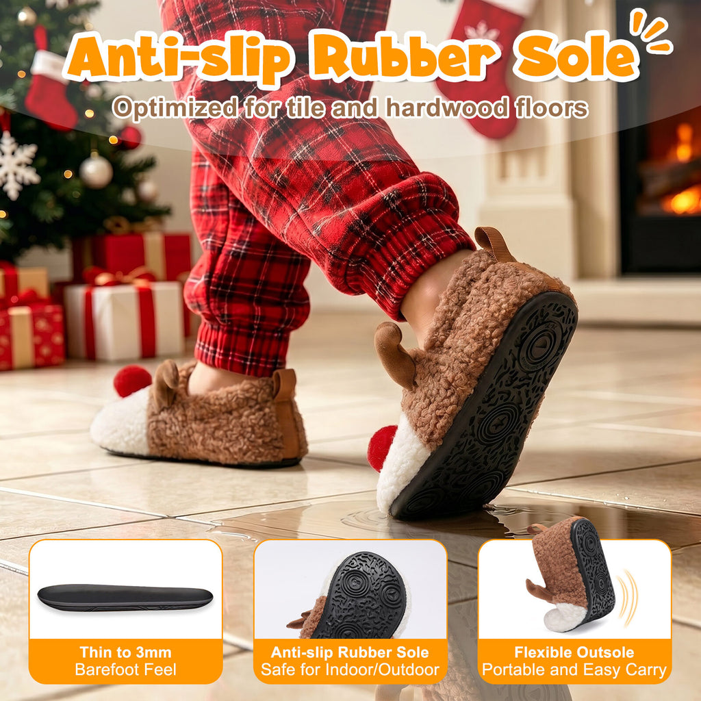 Kid Brown Slippers C