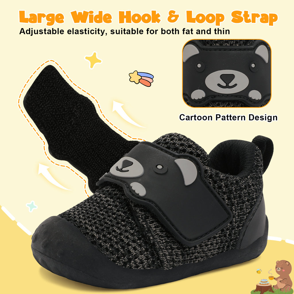 Baby BlackGrey Running Shoes