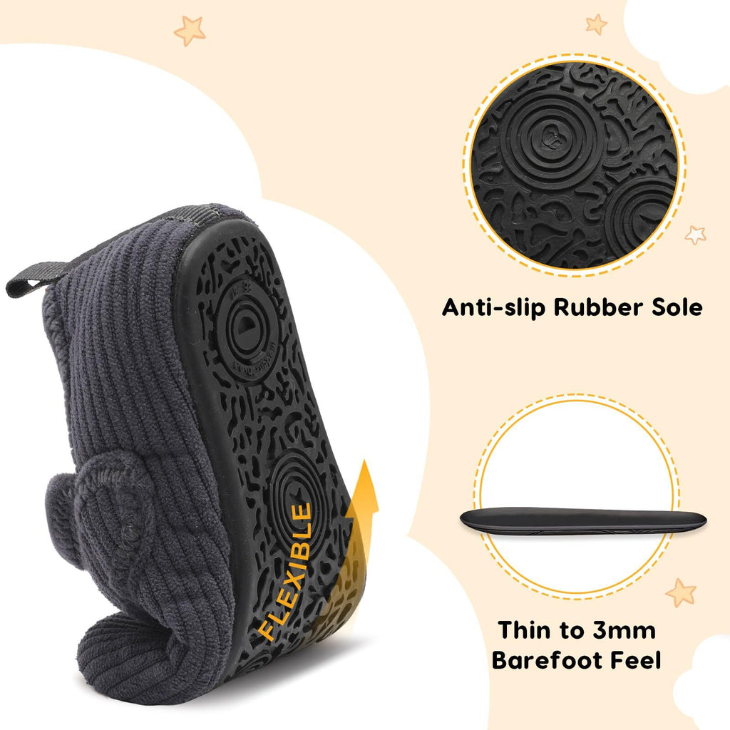 Kid DarkGrey Slipper A