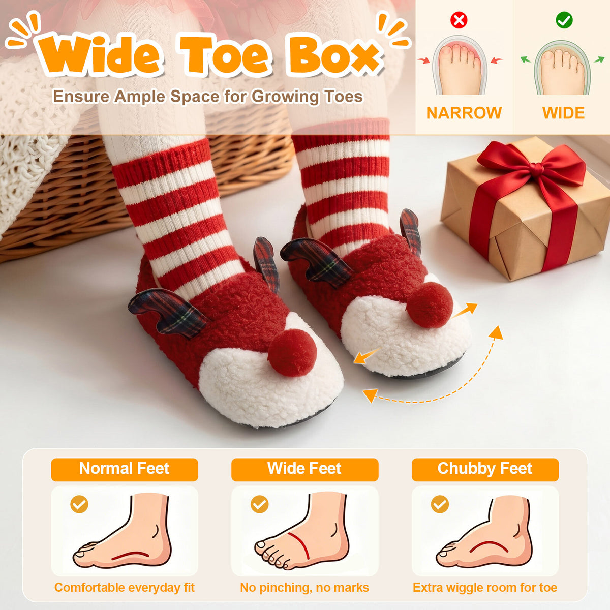 Kid Red Christ Slippers C