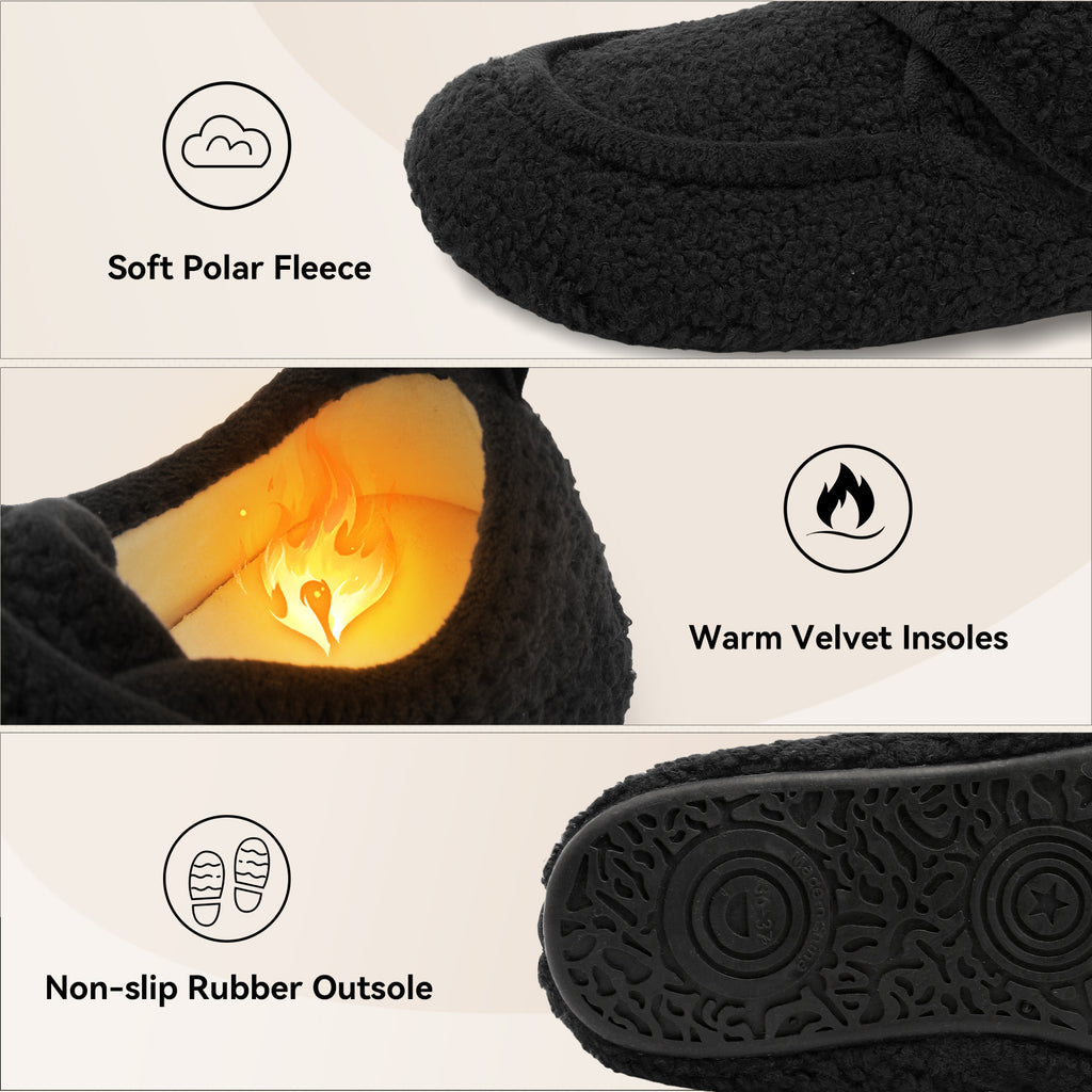 Adult Black Slippers A