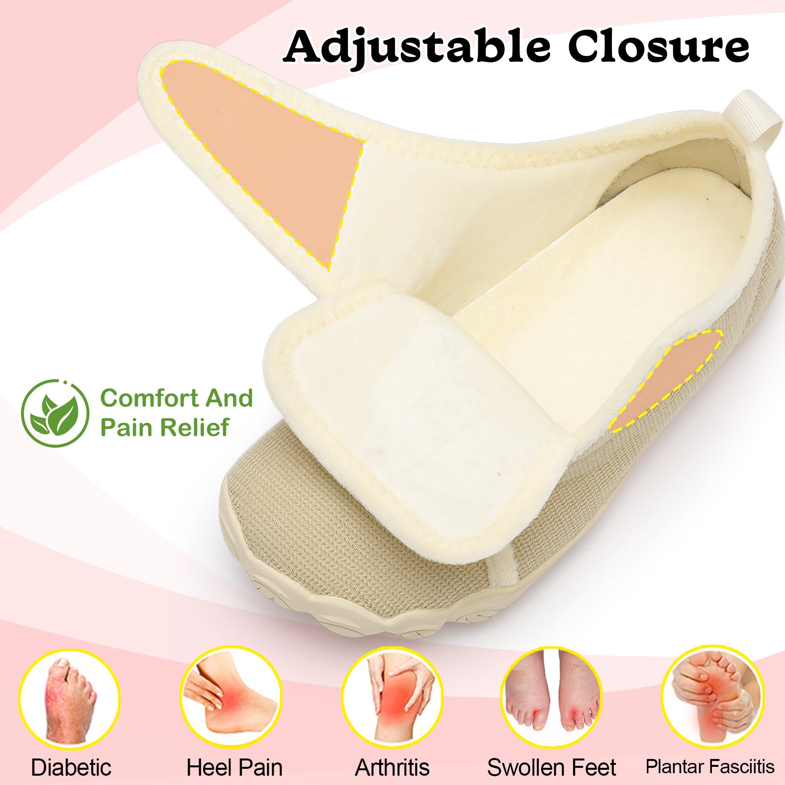 Women Beige House Shoes A