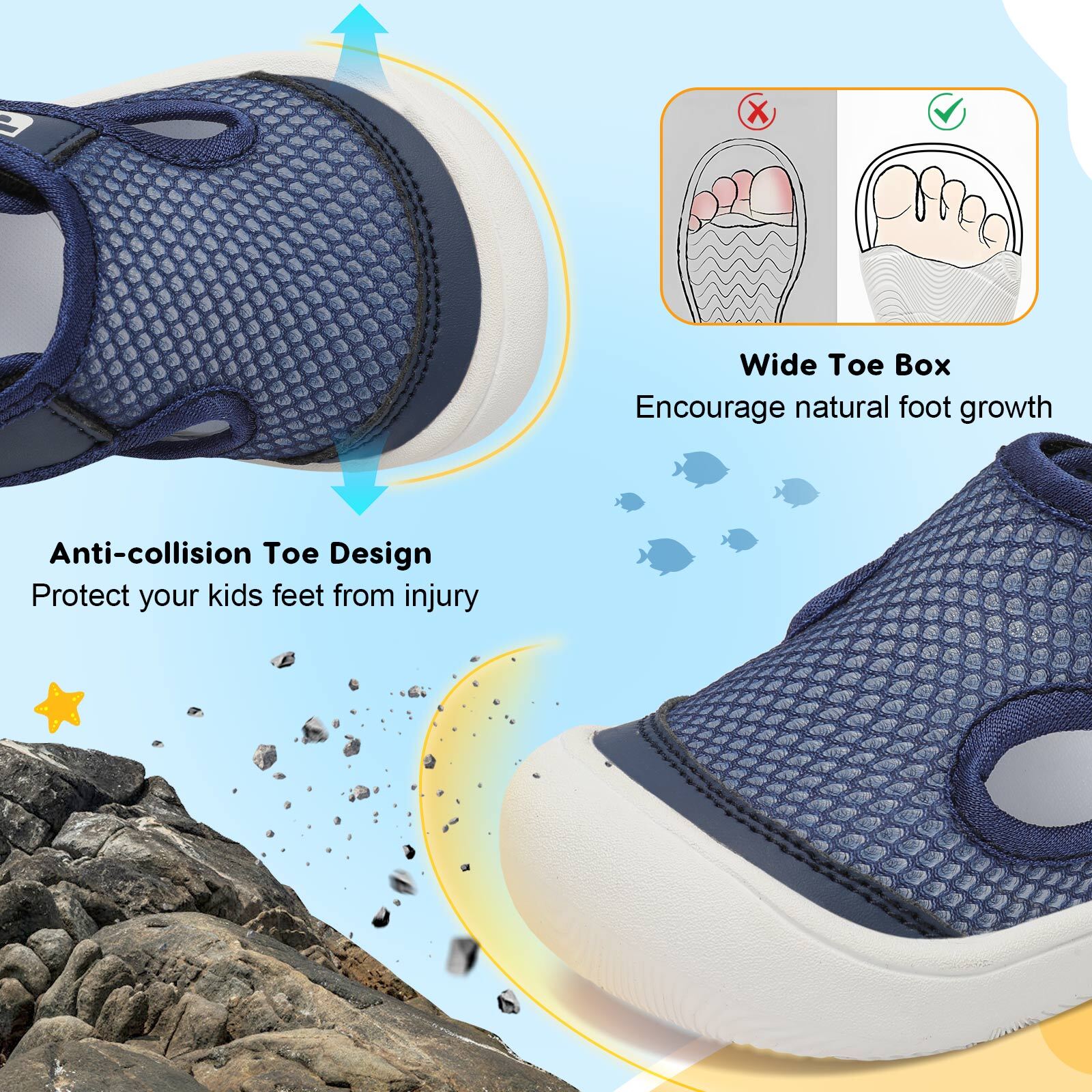 Baby NavyBlue Water shoe C