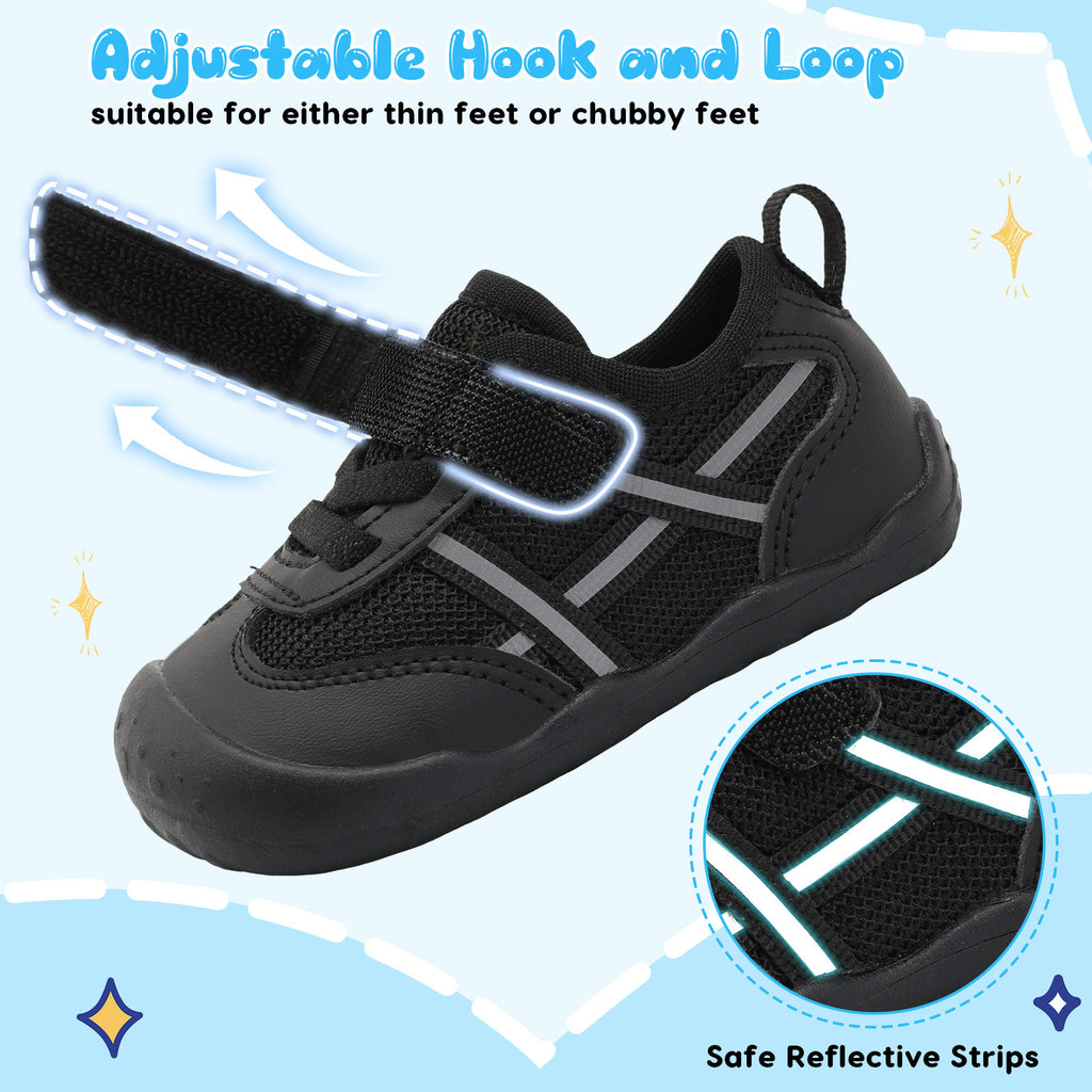Baby Black Running Shoes