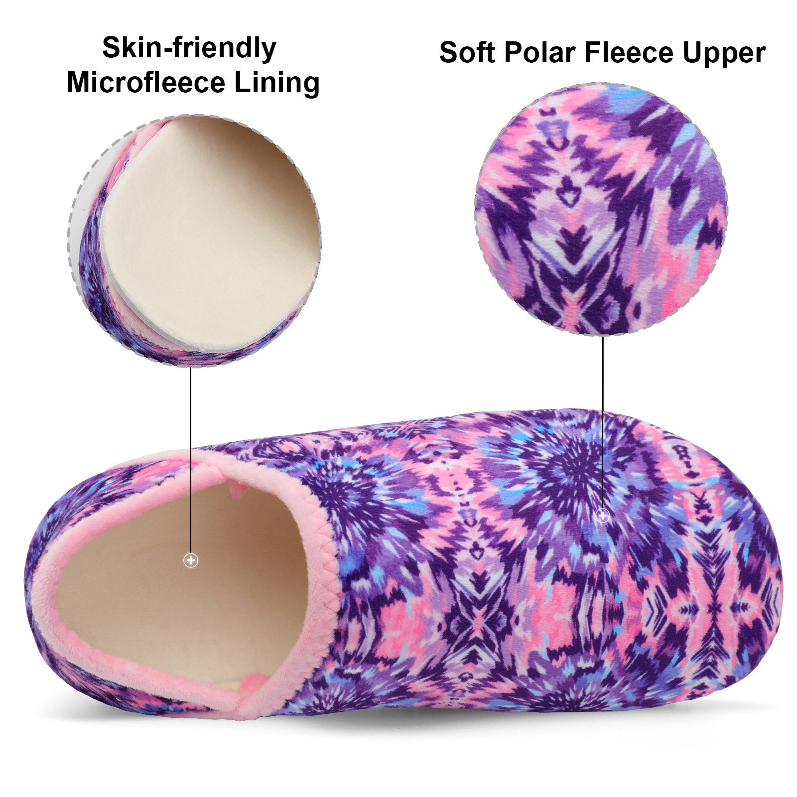 Adult Blue Pink House Shoes B