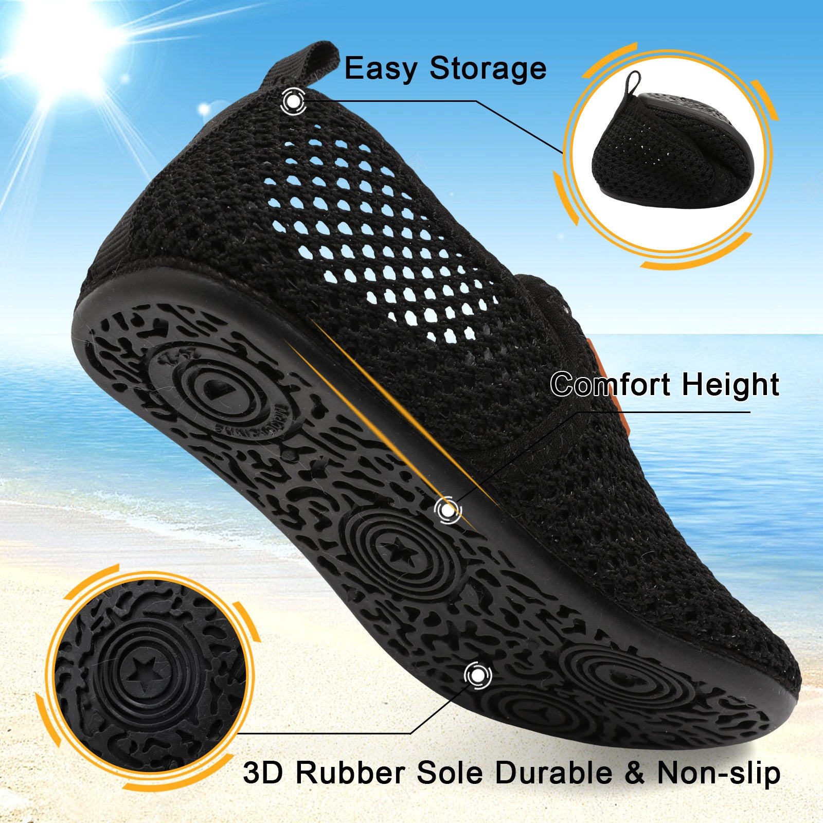 Kid MeshBlack Water shoe B