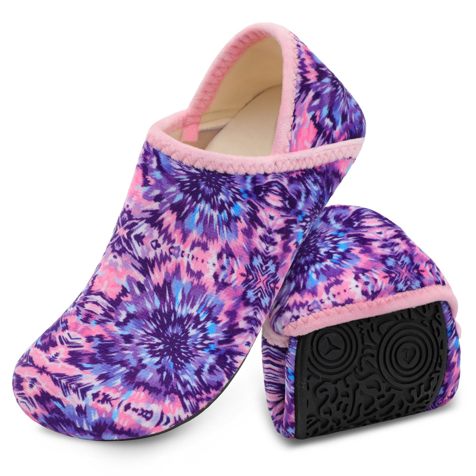 Adult Blue Pink House Shoes B