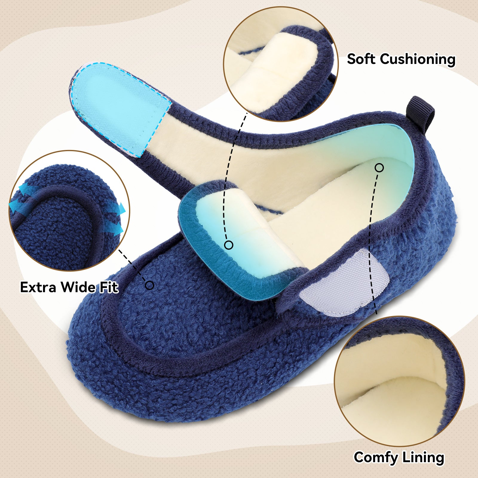 Adult Blue Slippers A