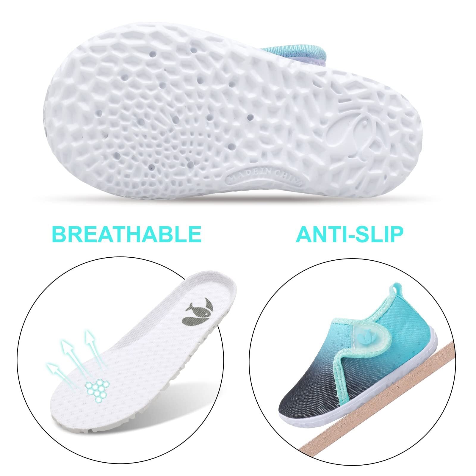 Baby Blueblack Water shoe B
