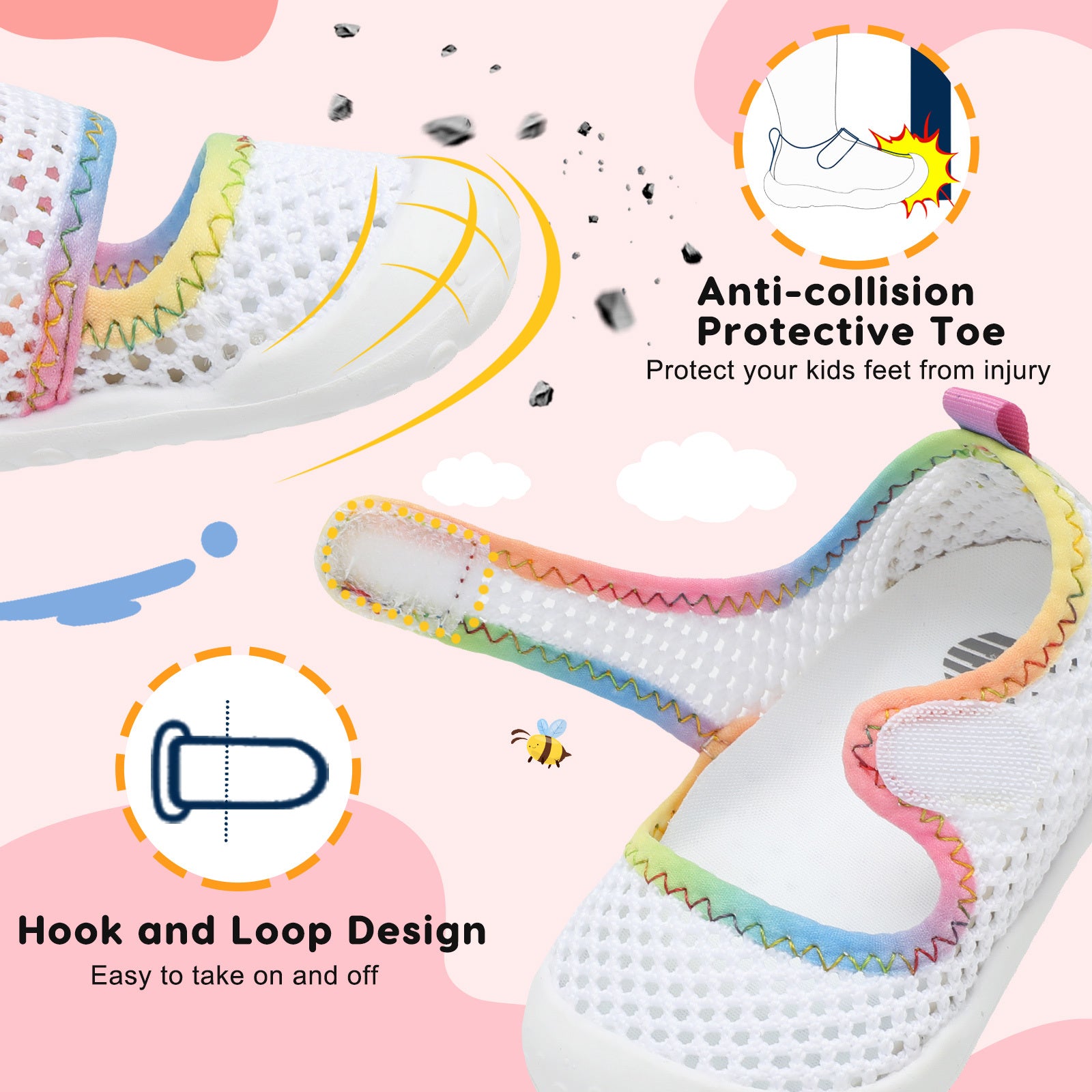 Kid Knitwhite Water shoe A