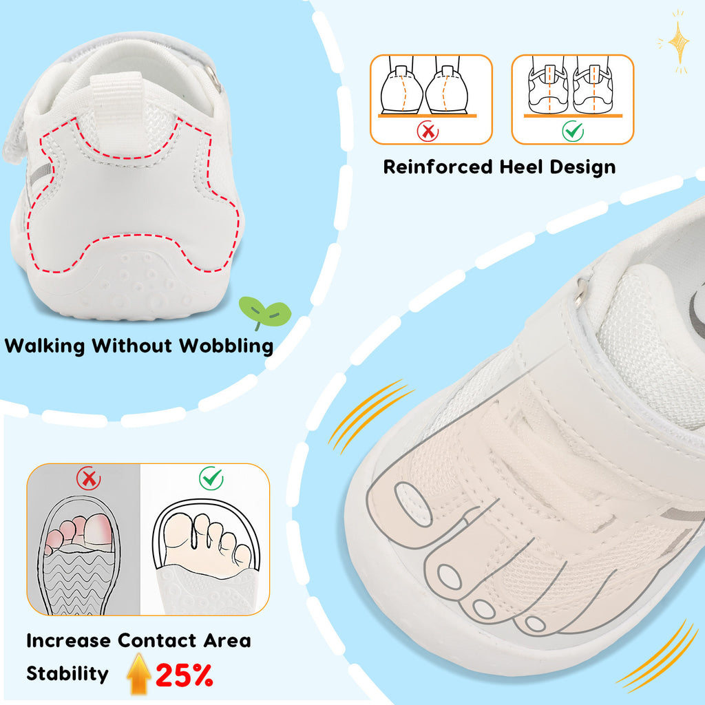 Baby White Running Shoes