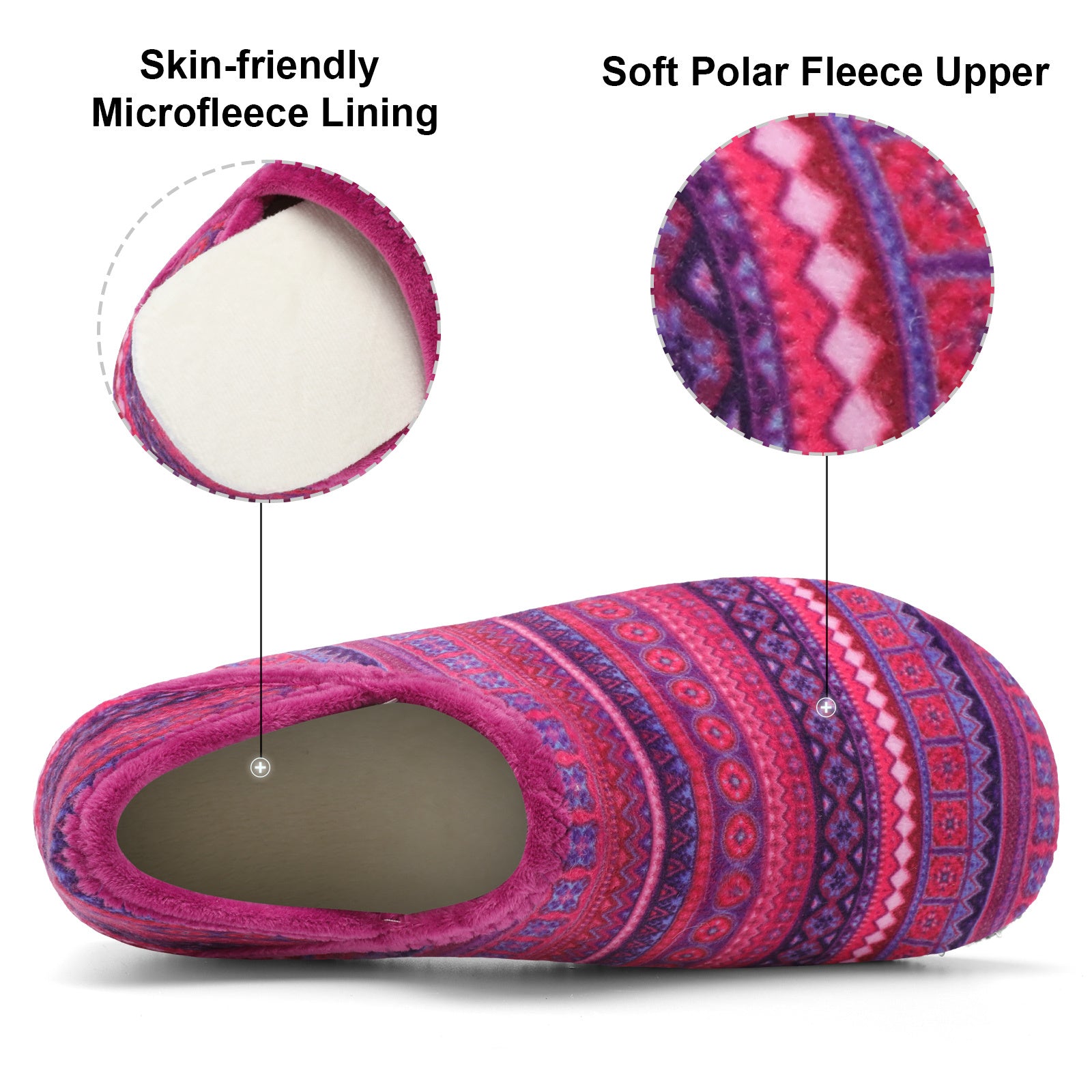 Adult Purple Bohemia House Shoes B