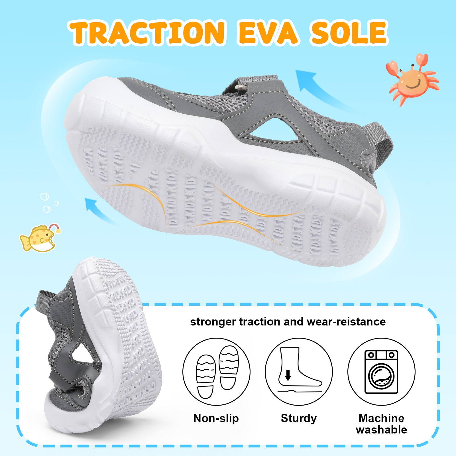 Kid DarkGrey Water shoe D