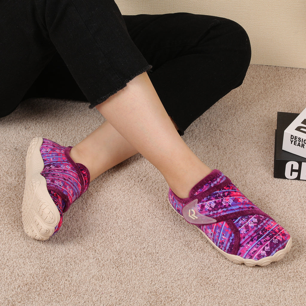 Women Purple Bohemia House Shoes A