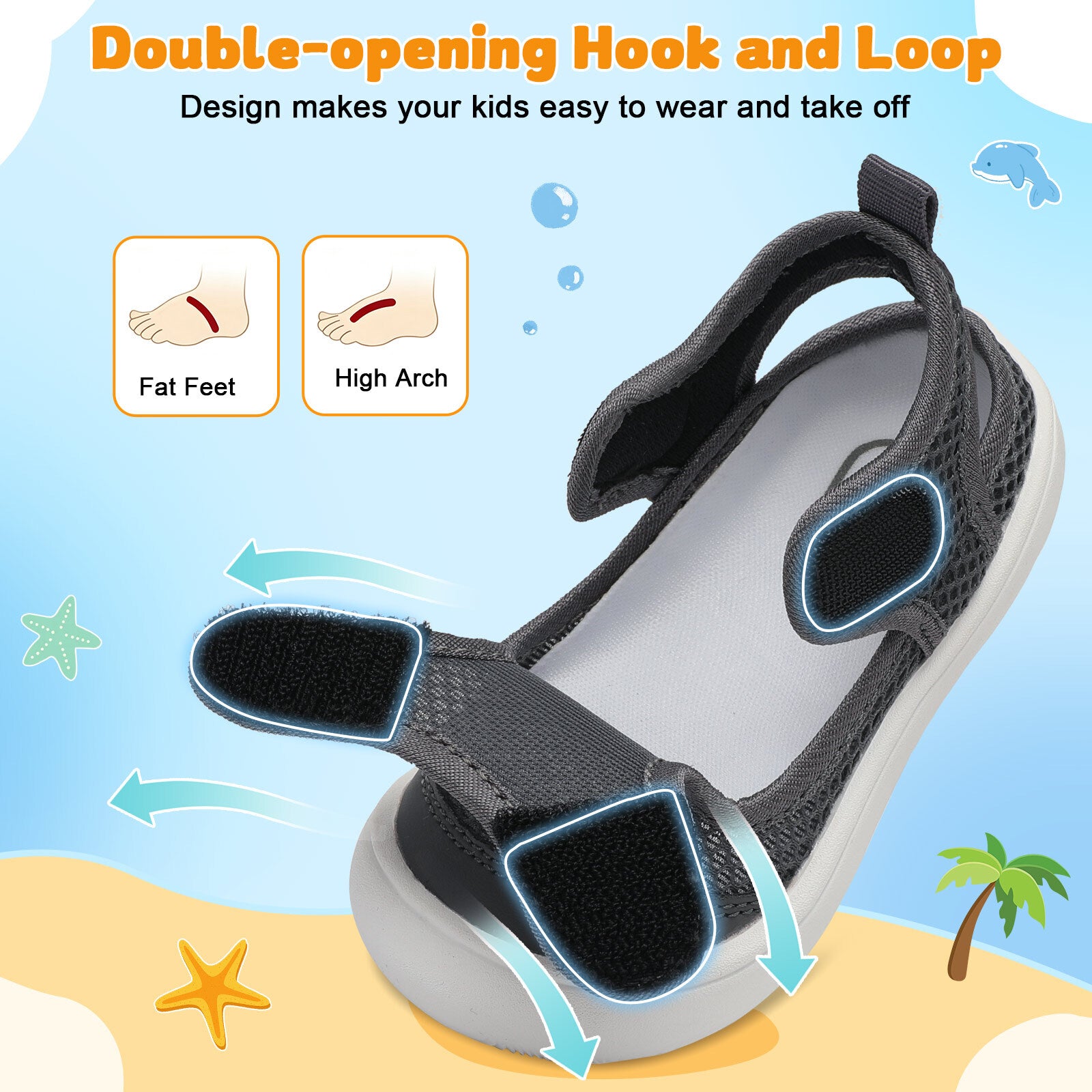 Baby DarkGrey Water shoe C