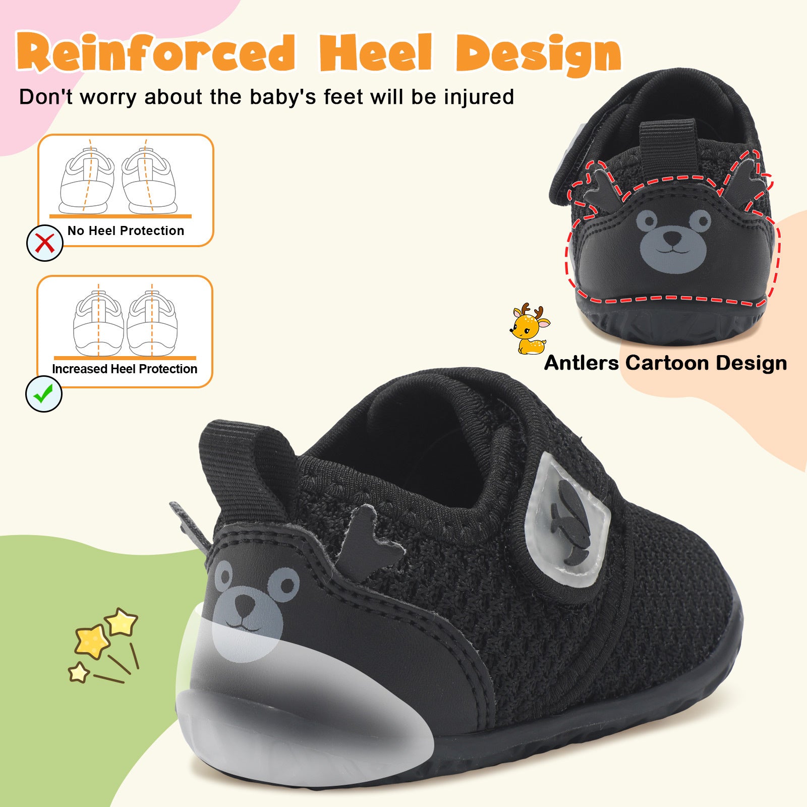 Baby Black Walk shoe E