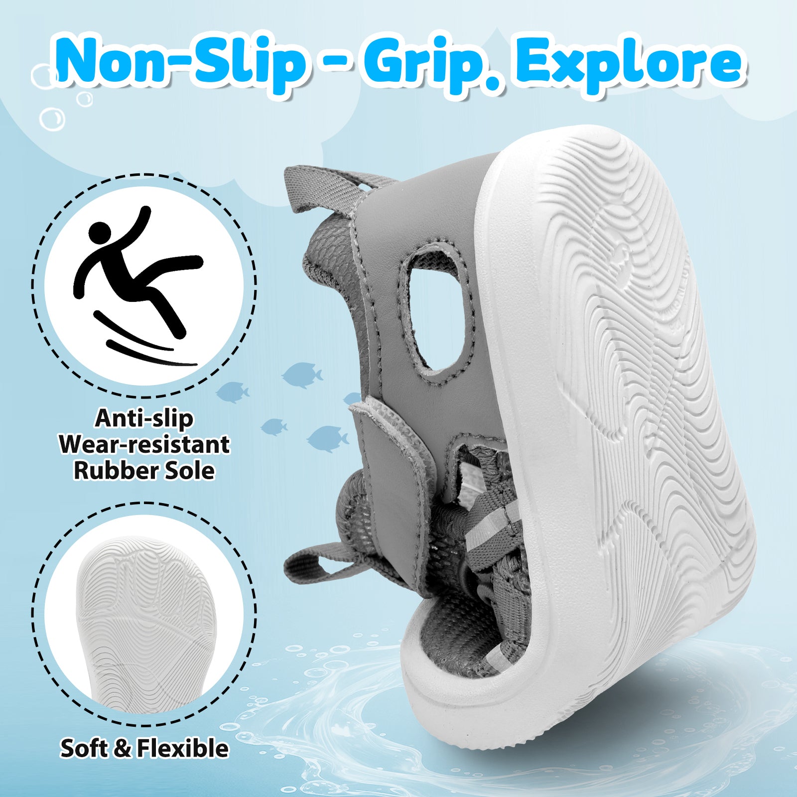 Baby Grey Water shoe D