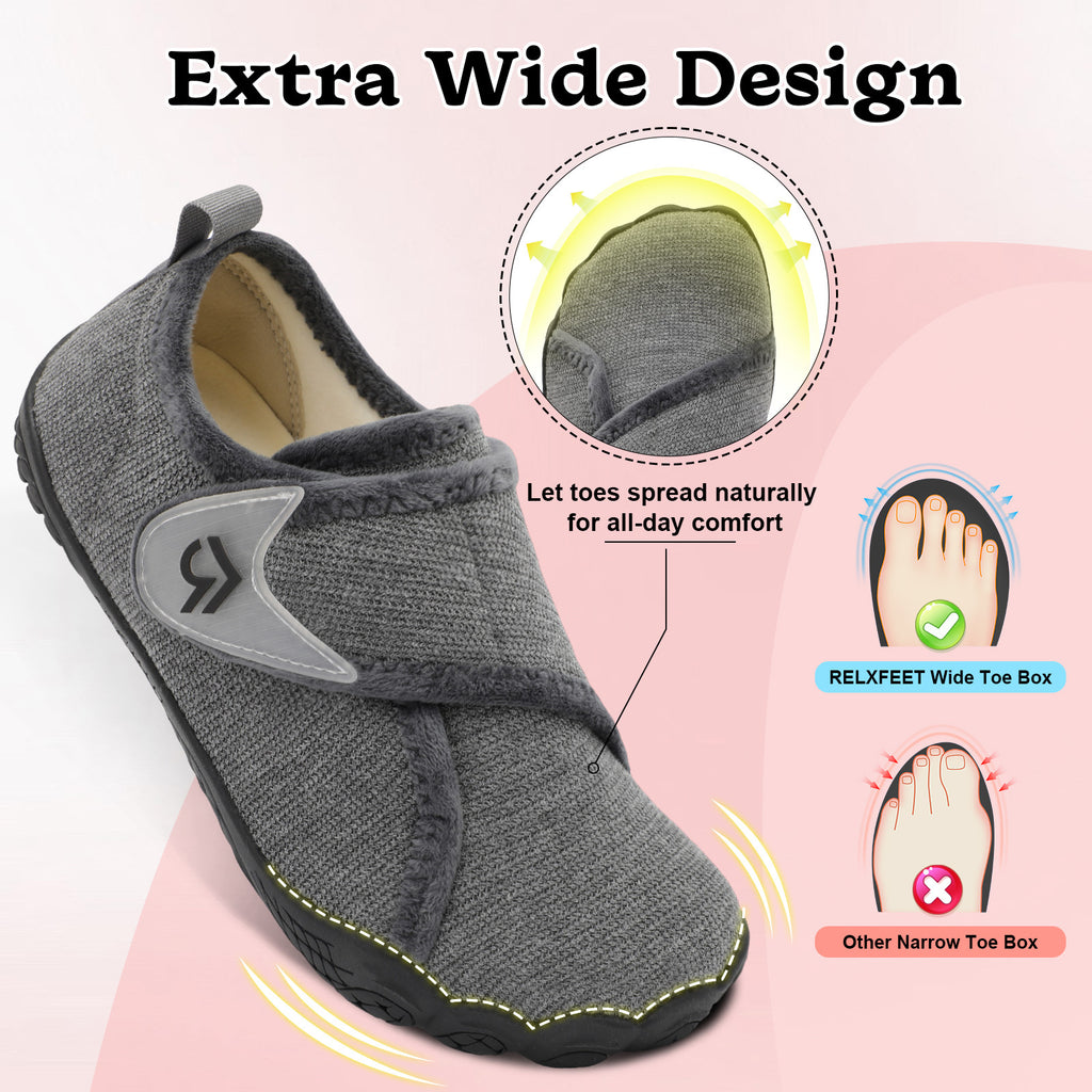 Women Dark Gray House Shoes A