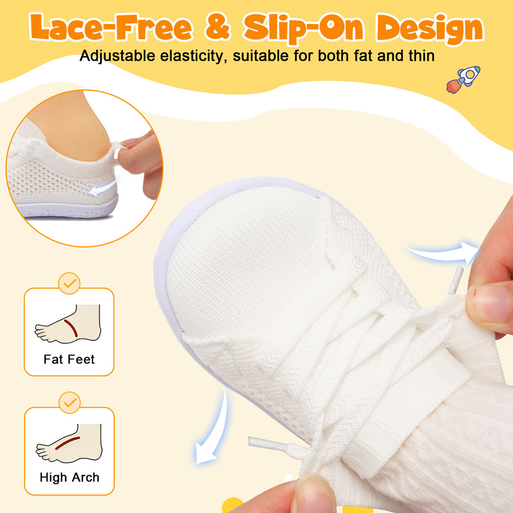 Baby White Running Shoes