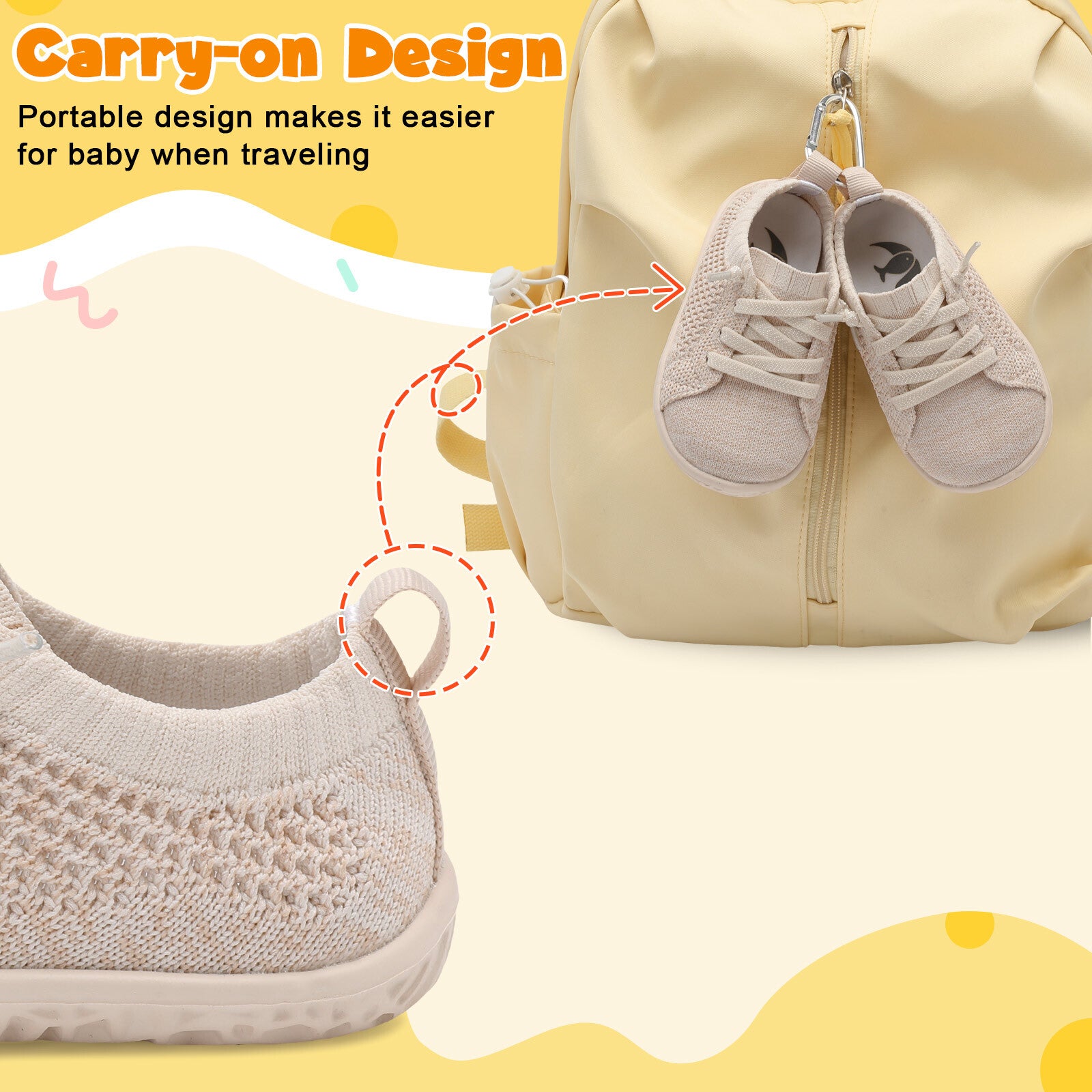 Baby Beige Running Shoes