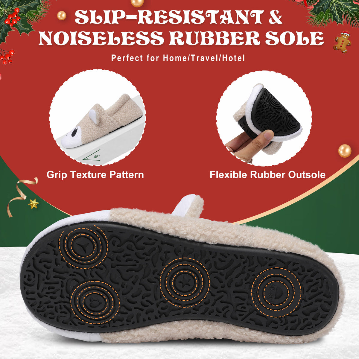 Women Pandabeige House Shoes B