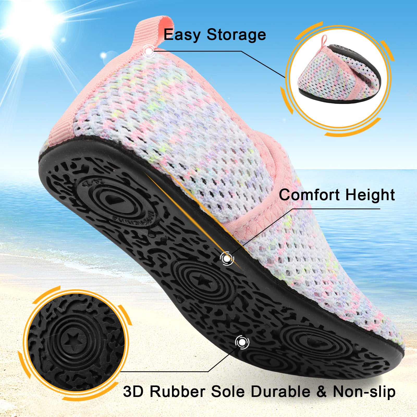 Kid Mesh MultiPink Water shoe B
