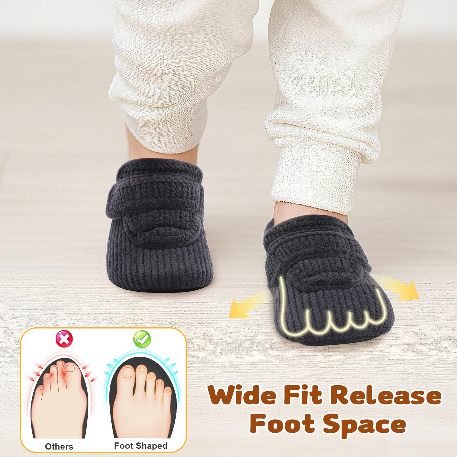 Kid DarkGrey Slipper A