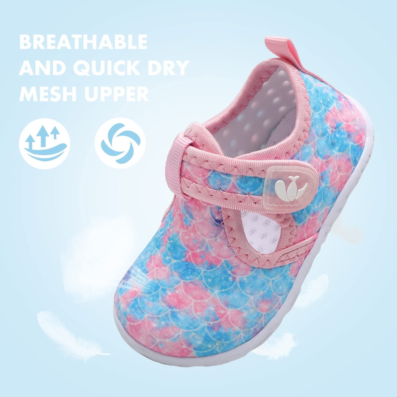 Baby Pink Blue Scale Water shoe B
