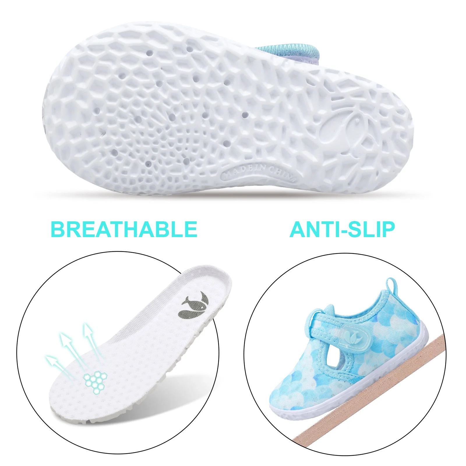 Baby Blue scales Water shoe B