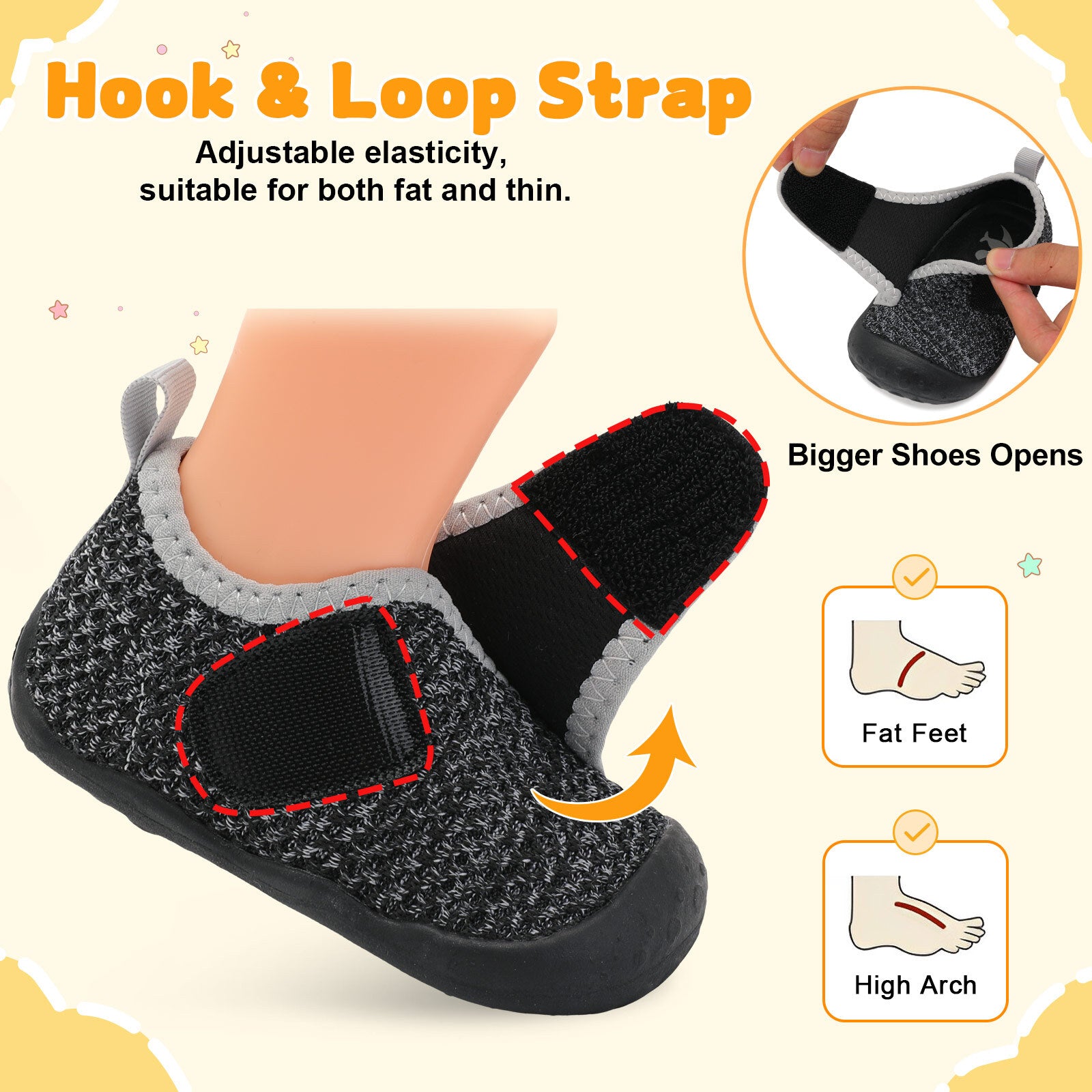 Baby BlackGrey Walk shoe 24Q2DA1707