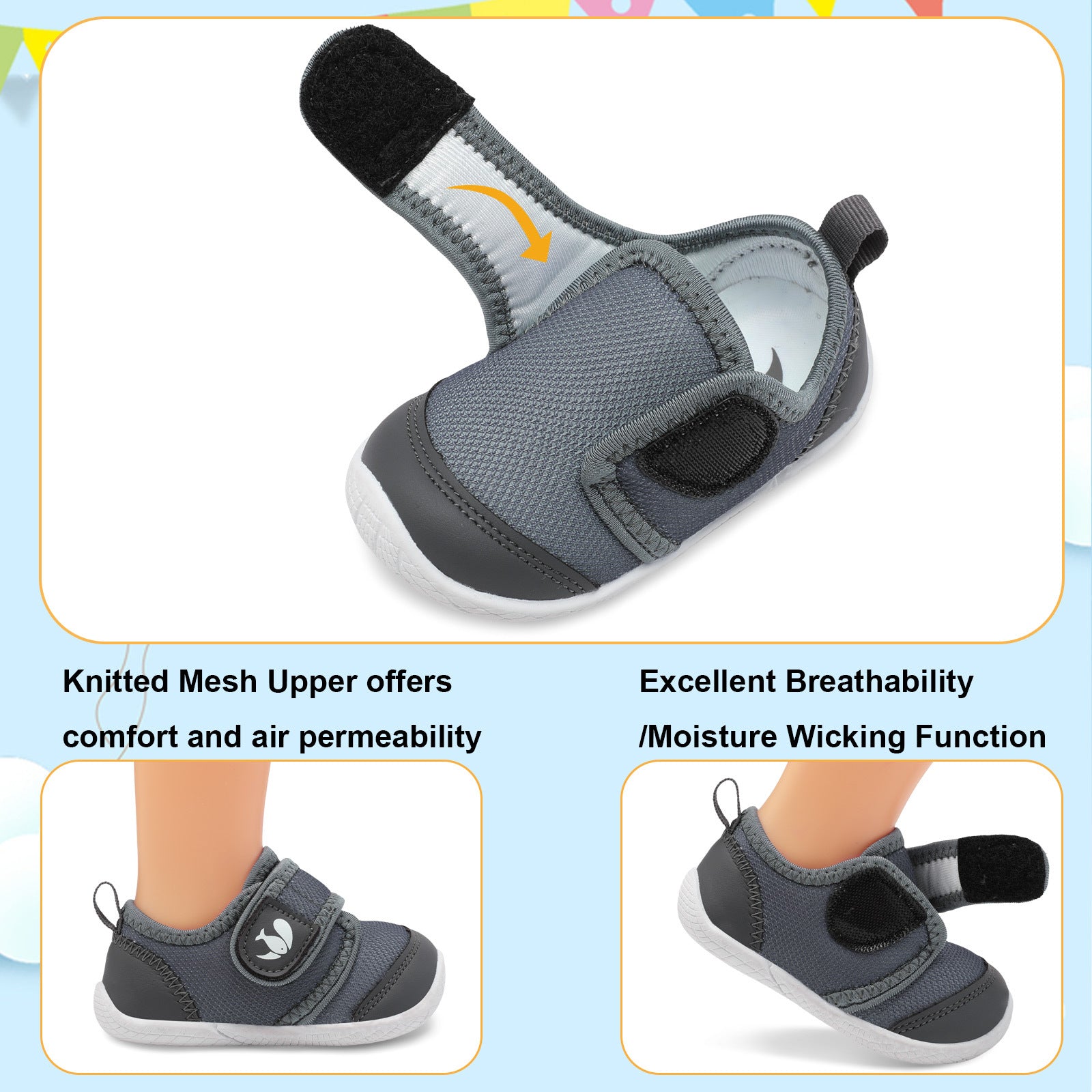 Baby Grey Walk shoe C