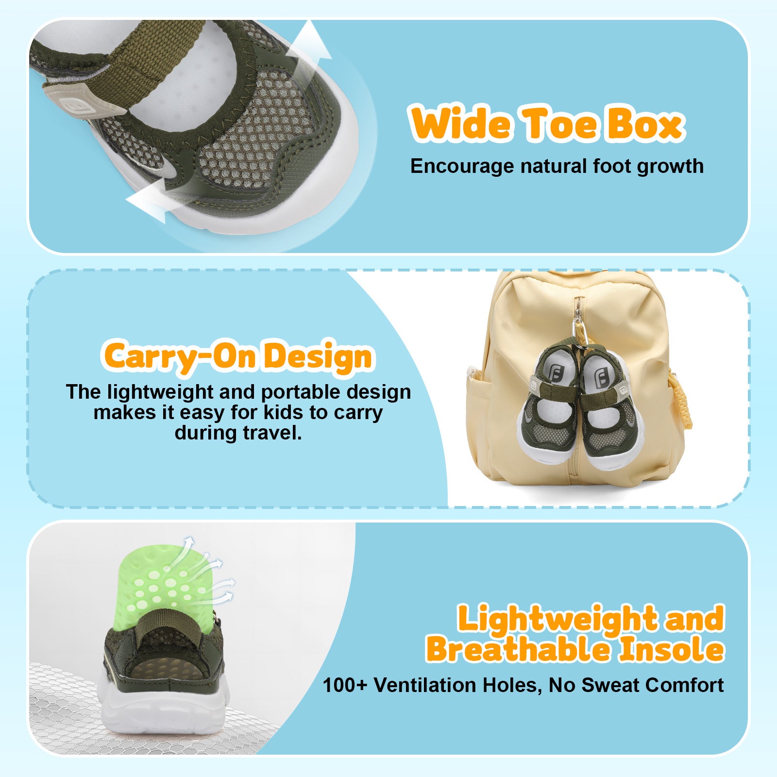 Kid DarkGreen Water shoe D