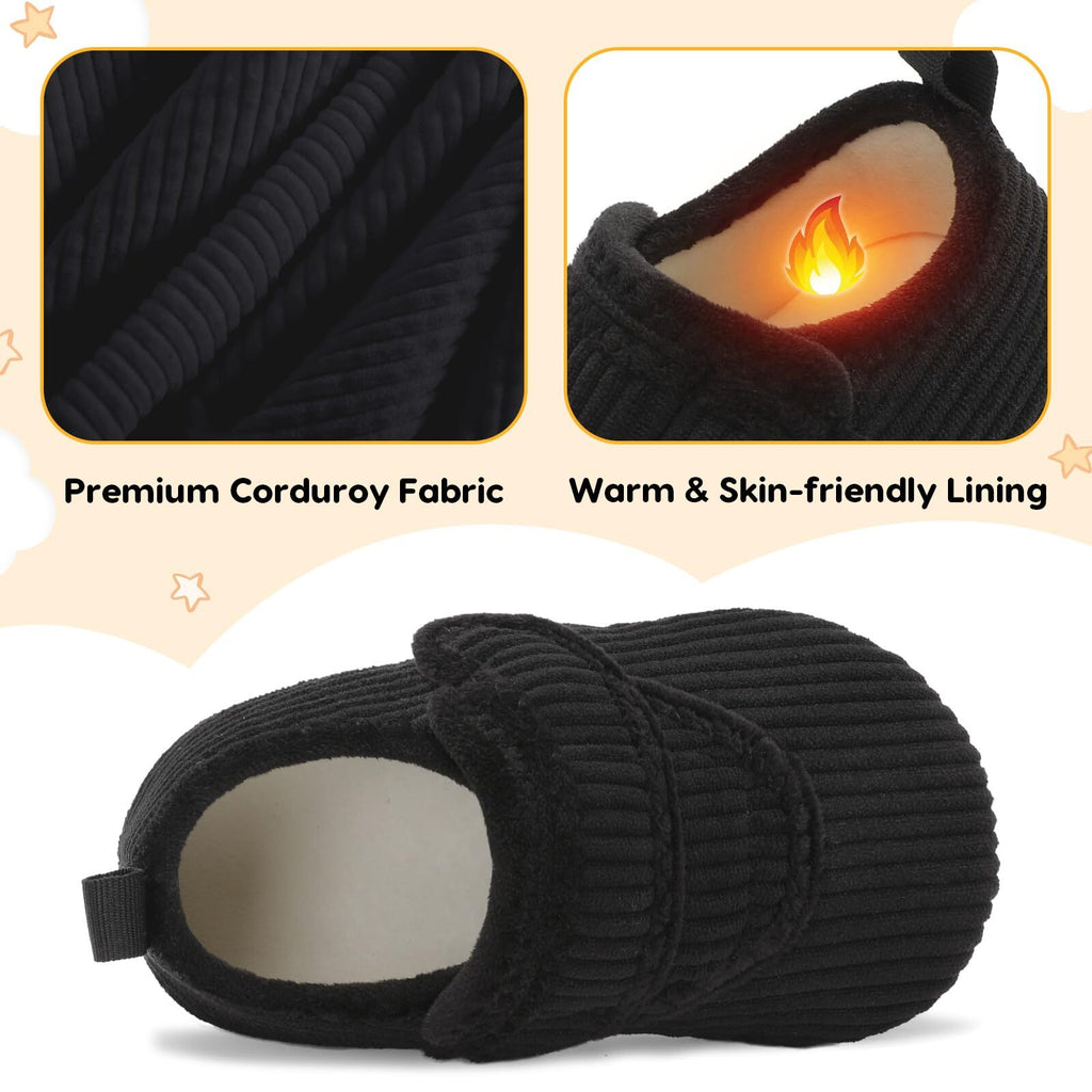 Kid AllBlack Slipper A