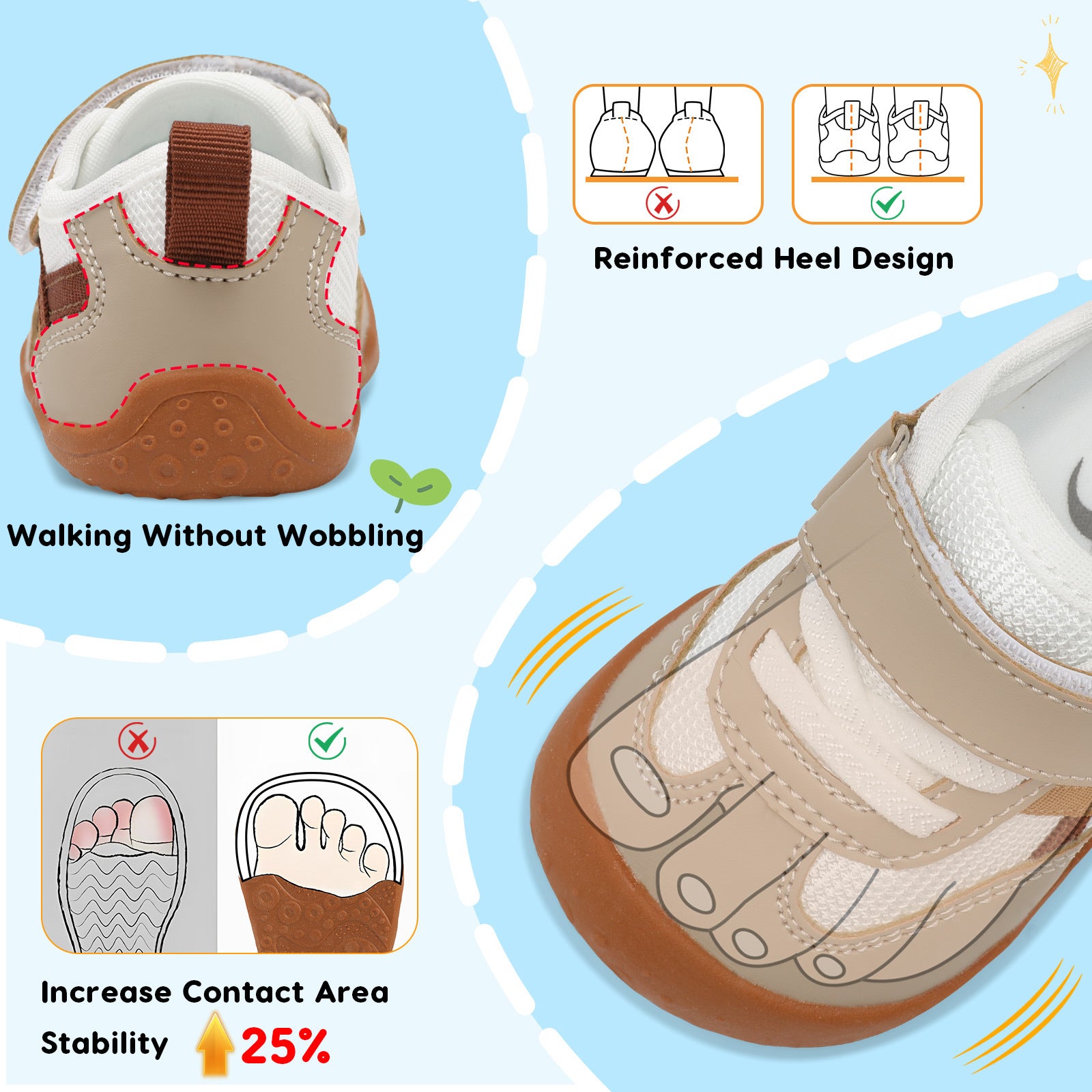 Baby BrownMix Running Shoes