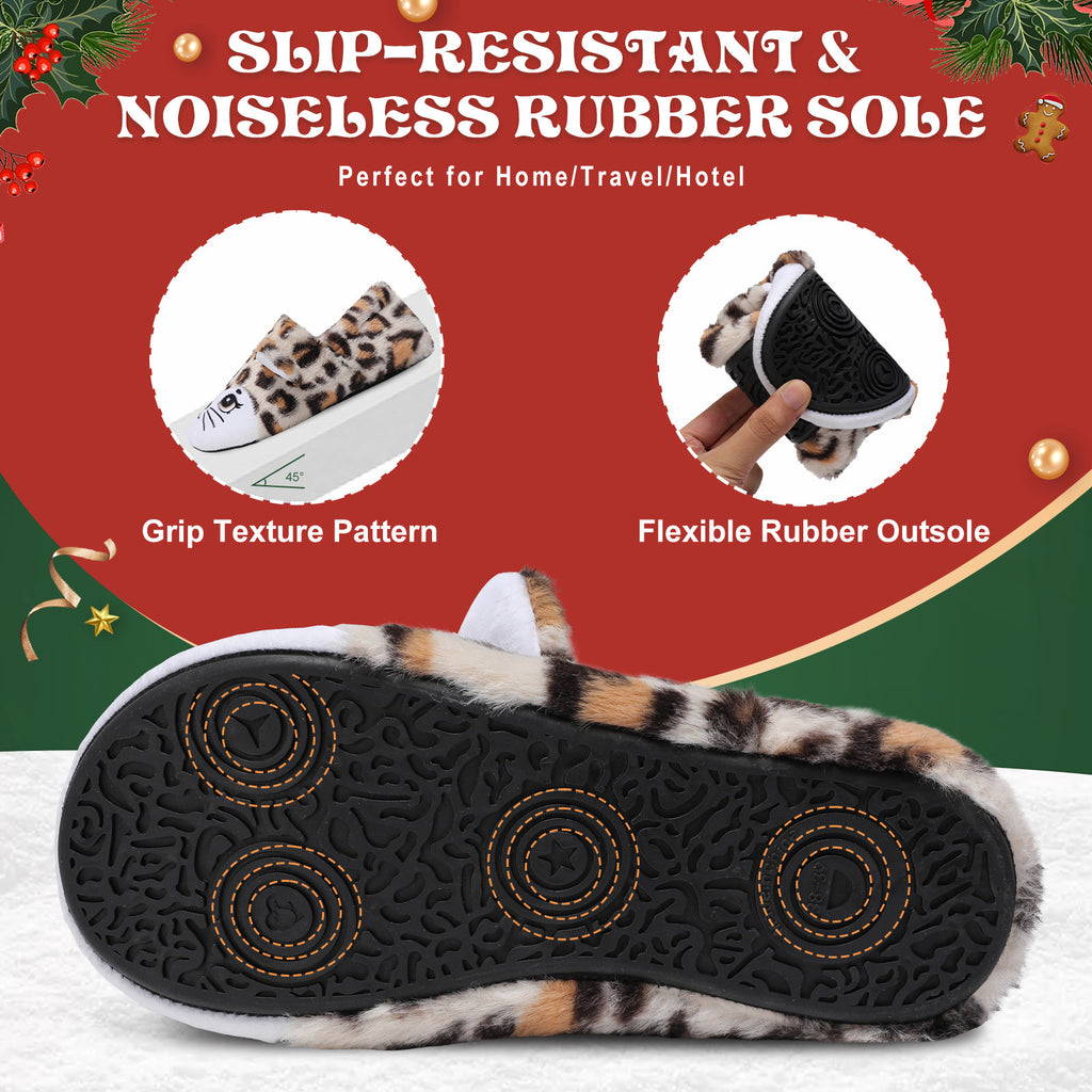 Women Leopardpattern House Shoes B