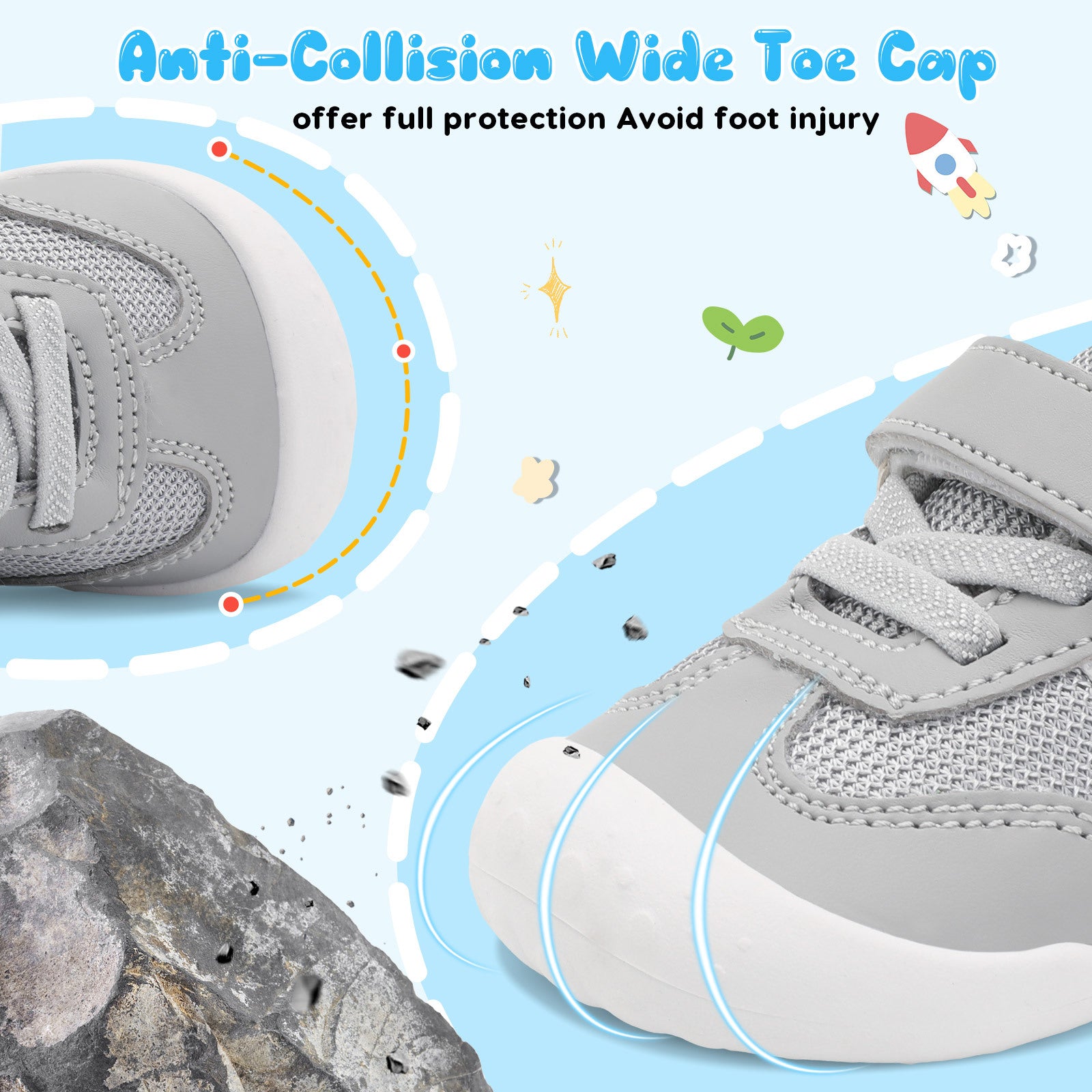 Baby Grey Running Shoes