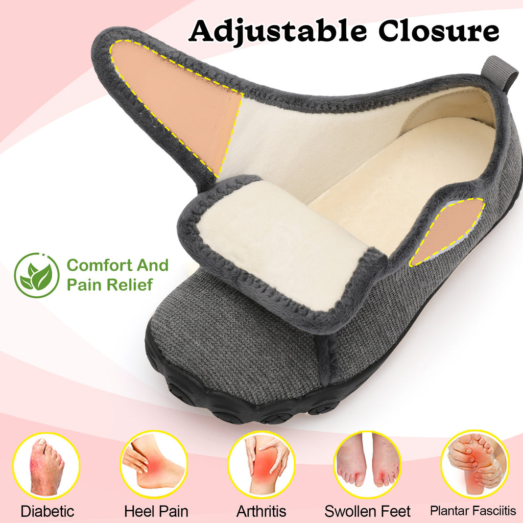 Women Dark Gray House Shoes A