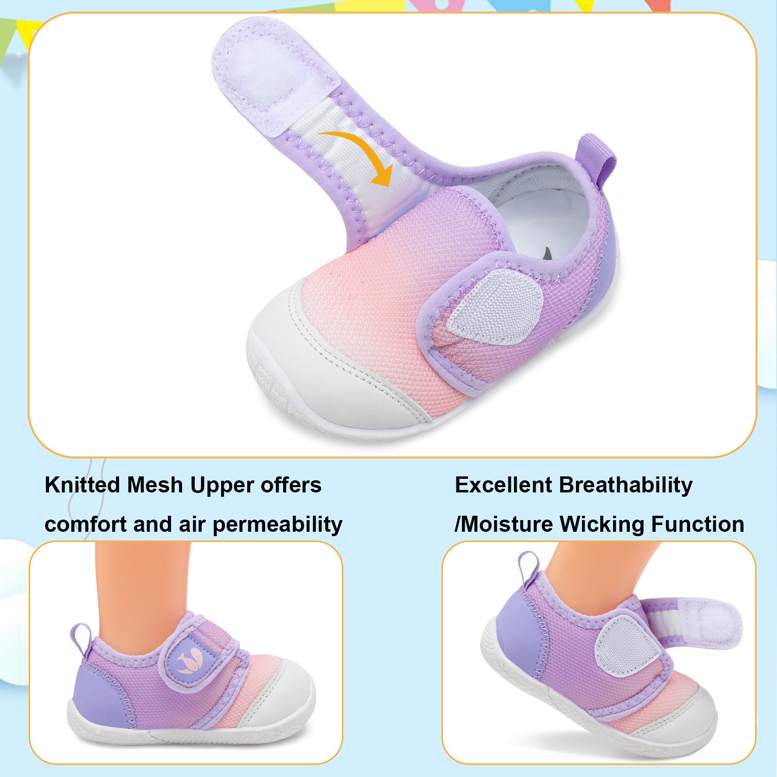 Baby GradientPurple Walk shoe C