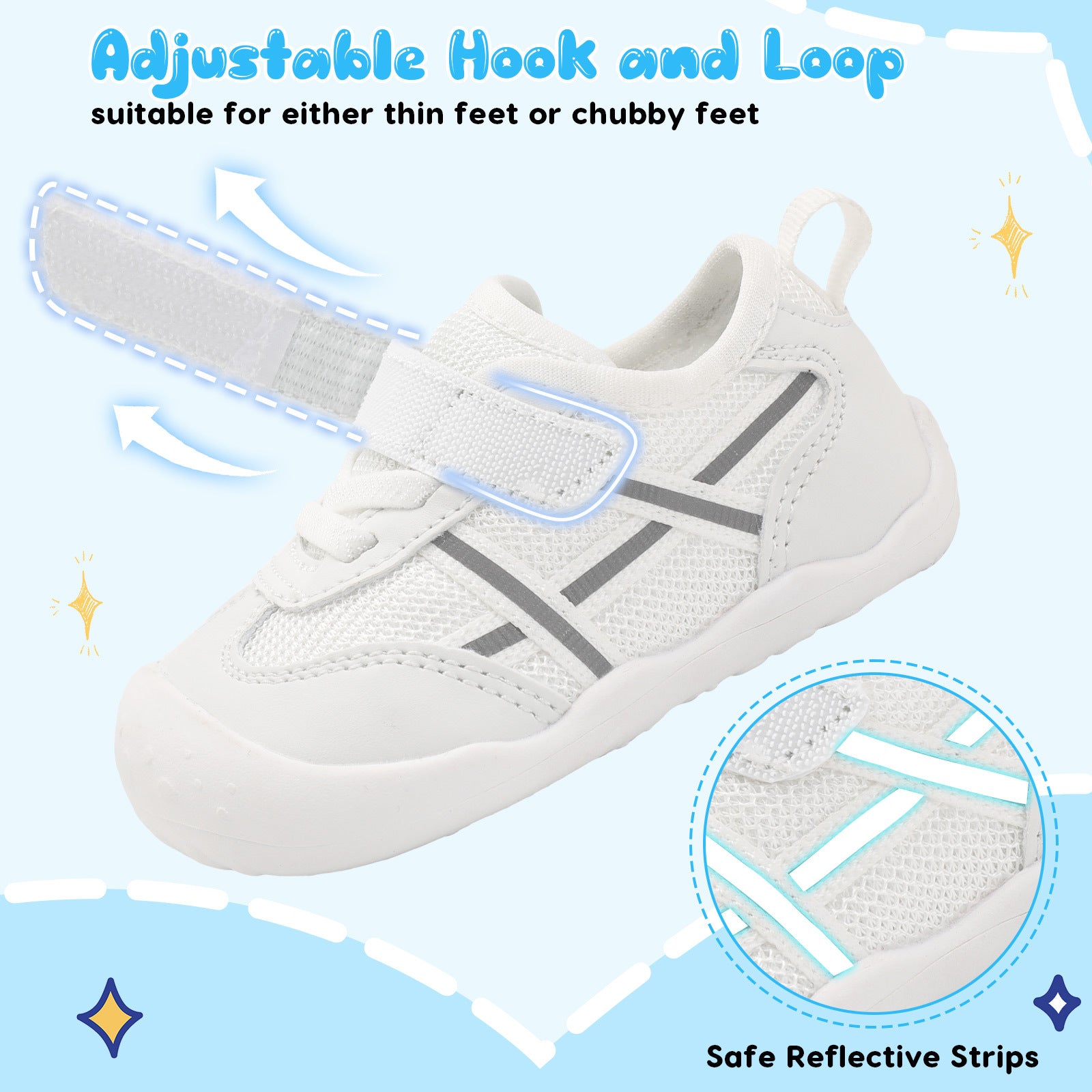 Baby White Running Shoes