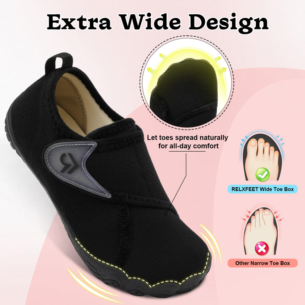 Women All Black House Shoes A