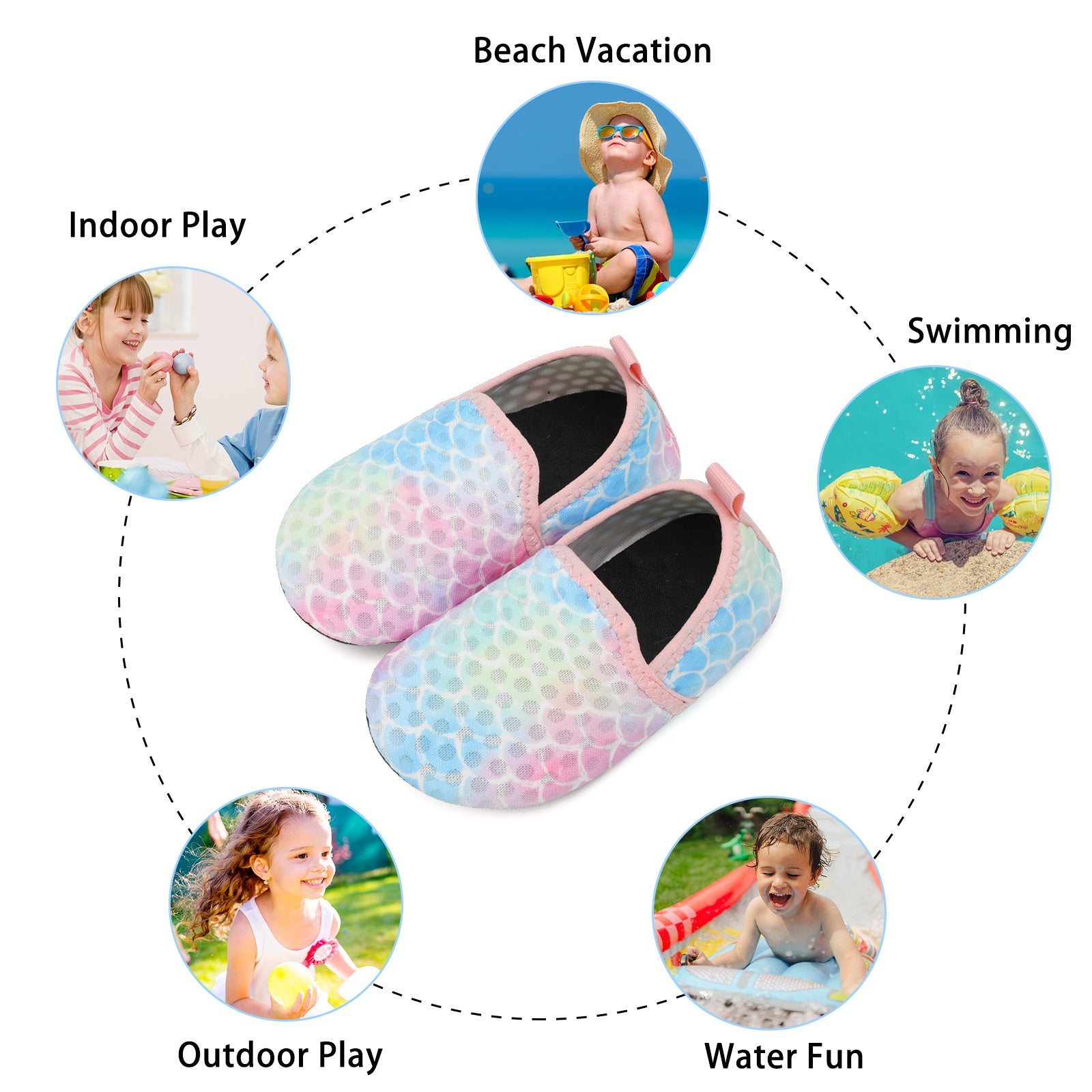 Kid PinkMermaid Water shoe B